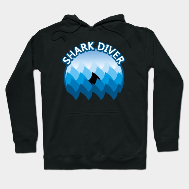 Shark Diver Hoodie by TMBTM